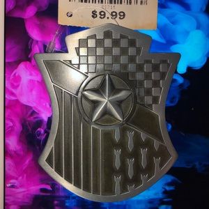 Military badge belt buckle